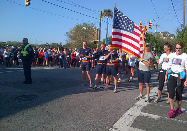 The run in Charleston was far away from Boston, but the emotions of last week still hit close to home.